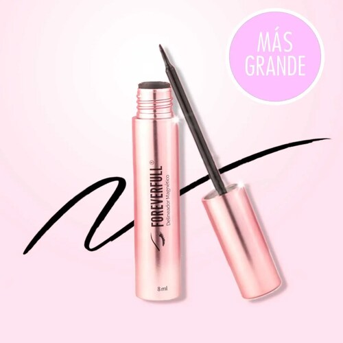 Kit De Pestañas Postizas 3d Magnéticas & Delineador De Ojos