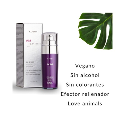 Serum anti edad con células madre, resveratrol y ácido hialurónico 30 ml, KOSEI VM PREMIUM CELLS