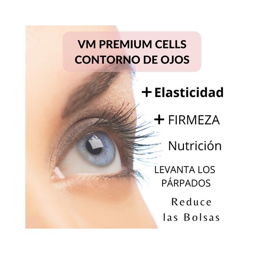 Crema contorno de ojos con células madre y ácido hialurónico al 3%,  30 ml, KOSEI VM PREMIUM CELLS