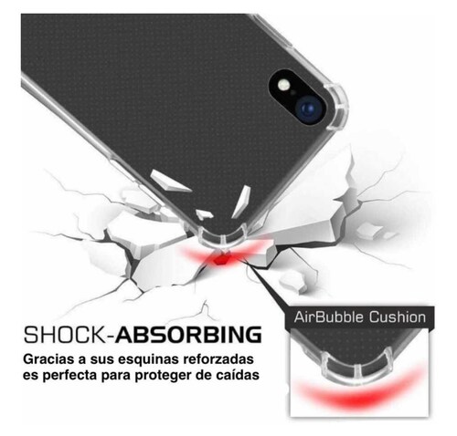 funda acrigel uso rudo antishok con esquinas reforzadas transparente premium iphone 13