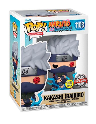 Funko Pop Kakashi Raikiri #822 Glow Naruto Shippuden Anime Original