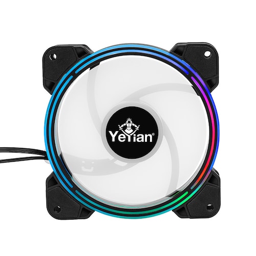 Kit de Ventiladores ARGB Yeyian Typhoon 120mm Tiras Led y Control Remoto 