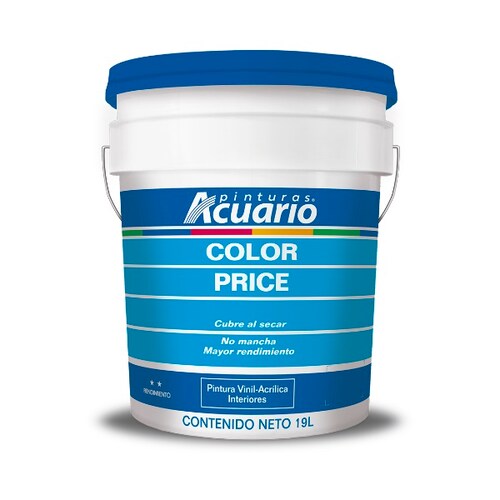 Pintura Color Price Color Rojo Intenso 19 Lt Acuario VA80990