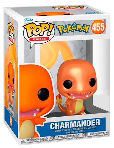 Funko Pop Charmander Metallico #455 Pokedex Kanto 004 Pokemon Anime Original