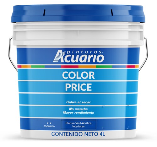Pintura Color Price Color Salmón 4 Lt Acuario VA81140