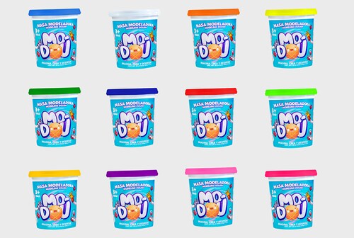 Plastilina Masa Moldeable, 24 Pzs 12 Colores, Juguetes Modou