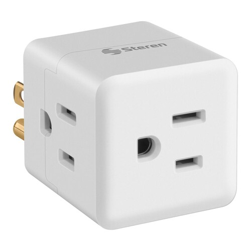 Clavija Adaptadora Cubo 3 Contactos 125 Vca 15 A Steren