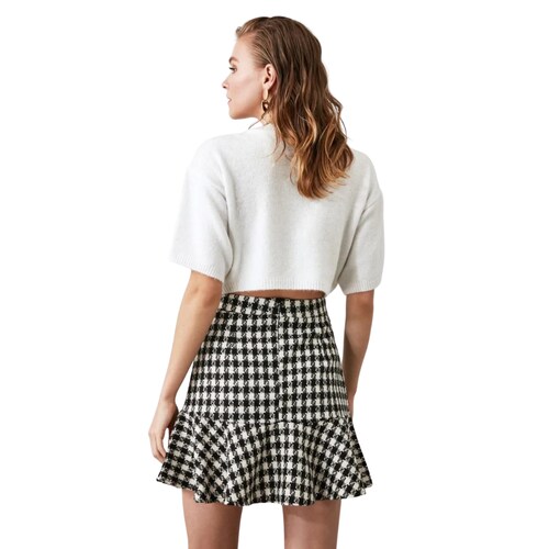 Falda Multicolor Con Diseño Talla Extra Chica 34