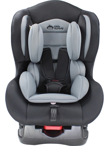 Autoasiento Gris Bebe 3 Posiciones Arnes 5 Puntos Seguridad