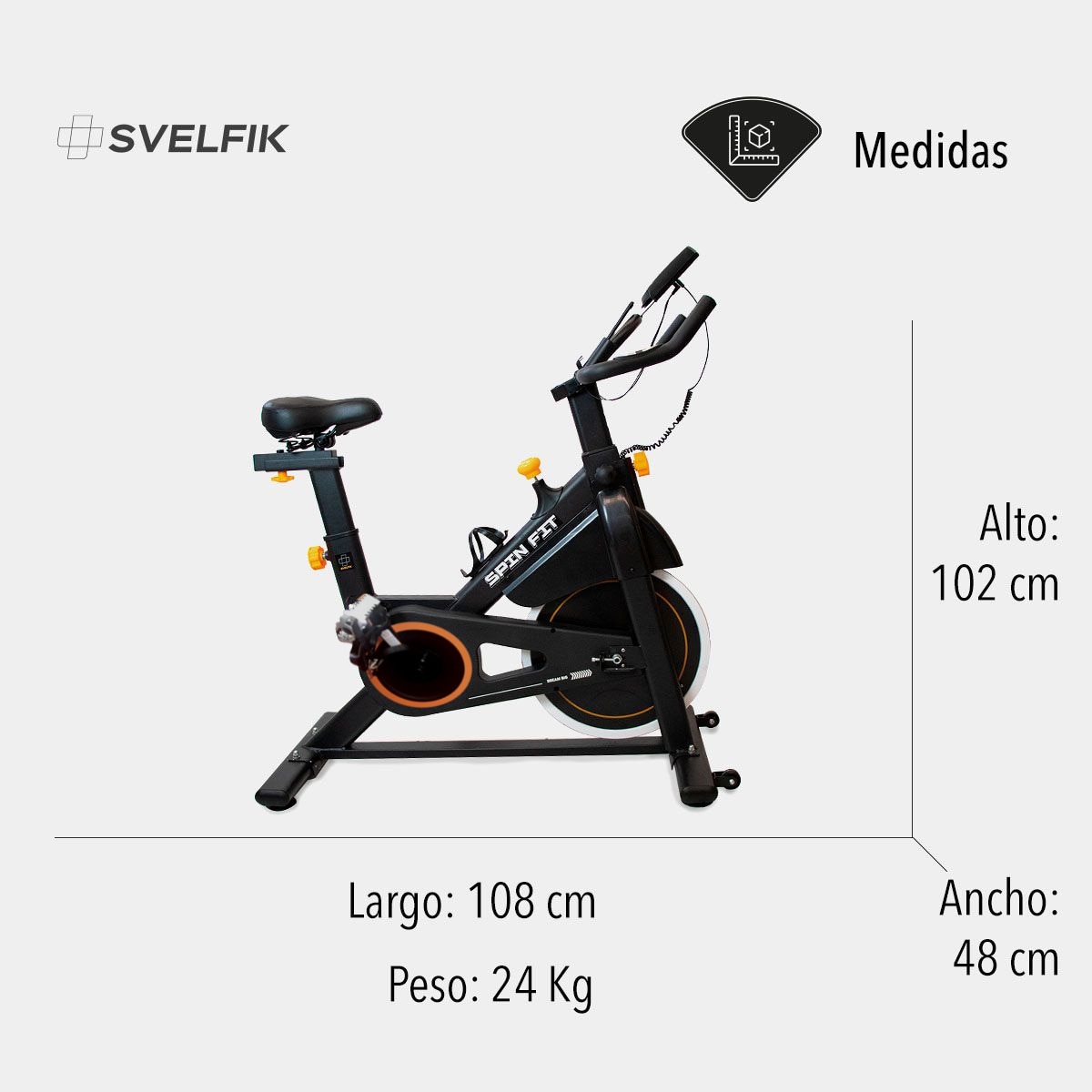 Bici spinning best sale para altos