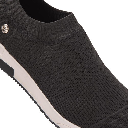 Tenis choclo casual urbanos slip on Belinda Peregrin de válvula, color negro, mod. 1013363