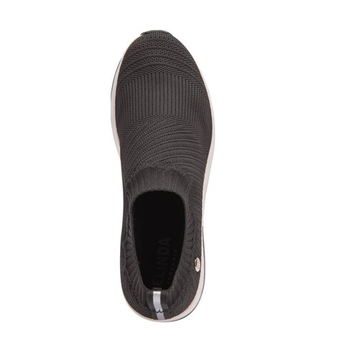 Tenis choclo casual urbanos slip on Belinda Peregrin de válvula, color negro, mod. 1013363