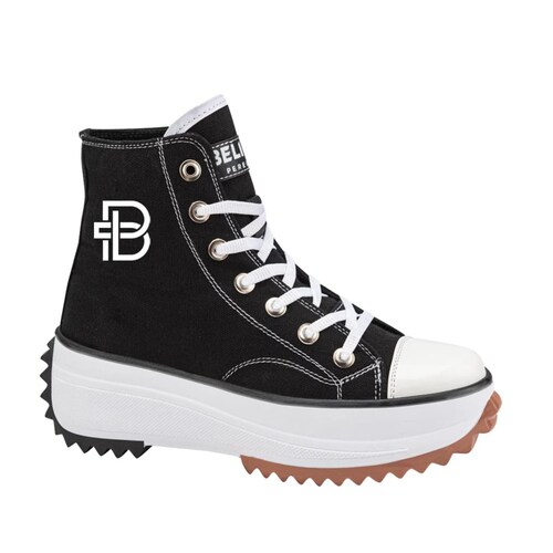 Tenis urbano de plataforma color negro, marca Belinda Peregrin, mod. 1057091