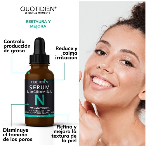 Kit Limpiador + Tónico + Serum Vitamina C + Serum Niacinamida + Suero Acido Hialuronico + Gel Contorno de Ojos Skin Care Facial Quotidien
