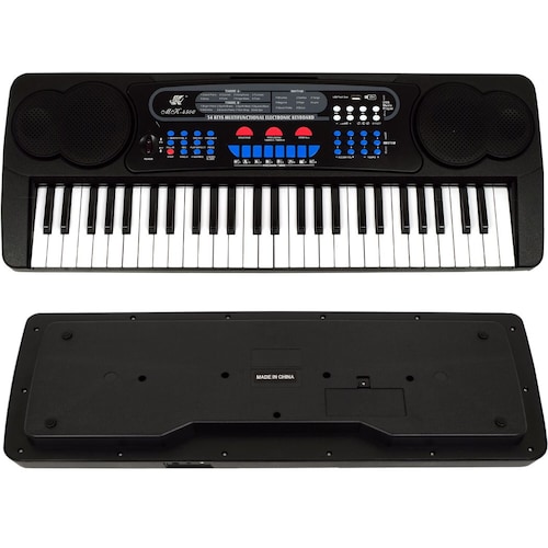 My Music World Teclado Infantil De 32 Teclas Arcoíris – 8 Demos Y 6 Ritmos, 45 X 13 Cm, Para Niños De 3+