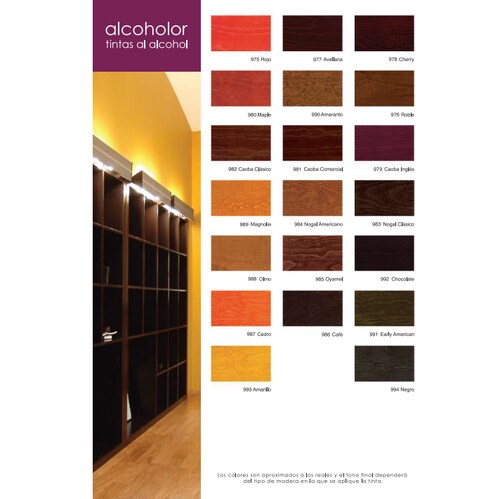 Tinta Al Alcohol Alcoholor Color Roble 250Ml Acuario MM97602