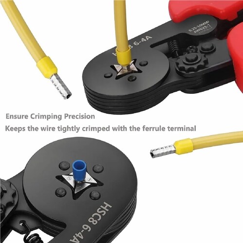 Alicate Terminales Crimpador Abrazadera Engarzador 1250 Pzs