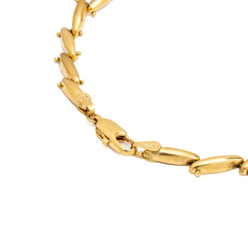Pulso 18.5 cm x 3 mm Oro 14 Kilates.