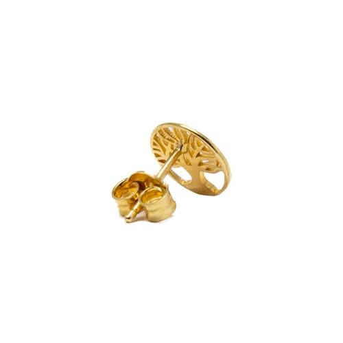 Arete Árbol de la Vida Oro 14 Kilates.