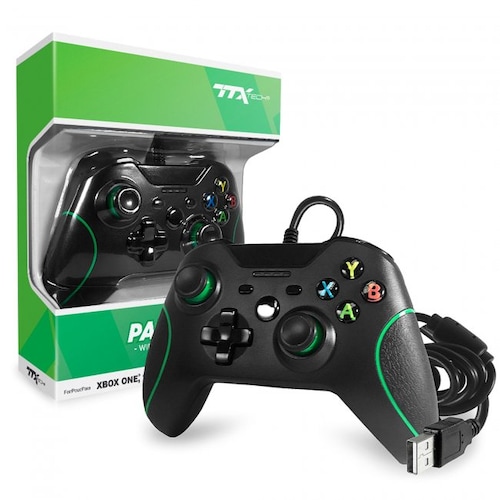 Control alambrico para Xbox One TeknoGame Negro