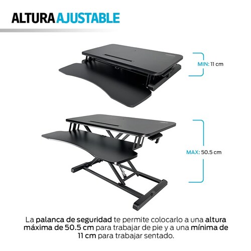 Escritorio de Pie para Computadora de Altura Ajustable Standing Desk Redlemon