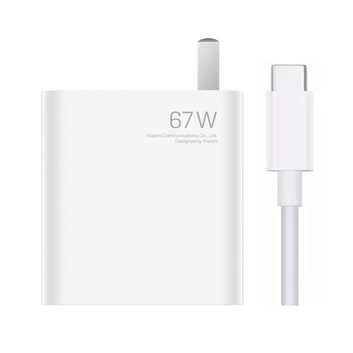 Cargador Carga Rápida 67W + Cable USB-C Xiaomi