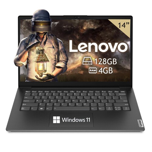 Laptop Lenovo V14 G2 IJL Celeron N4500 SSD 128GB-4GB Ram Windows 11 - Negro