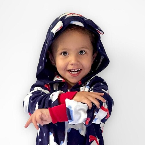 Pijama Mameluco Niño Niña Suave Cómodo Caliente Oso Polar Lyndo  