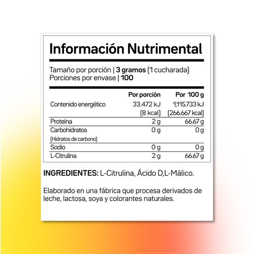 Citrulina Malato Primetech Nutrition 300 g