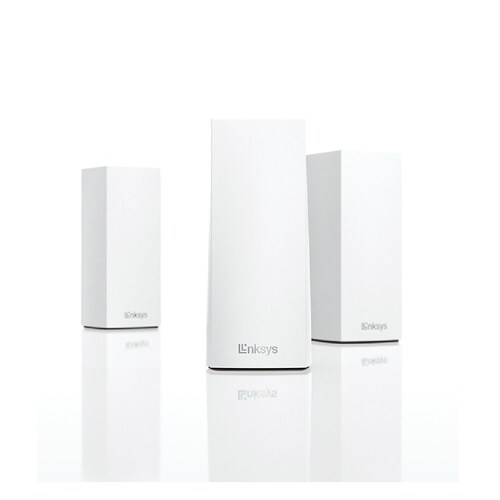 Router Linksys Gigabit Ethernet de Banda Dual Atlas 6 MX2003 con WiFi Mesh, Inalámbrico, 2400Mbit/s, 4x RJ-45, 2.4/5GHz, 3 Antenas Internas, 3 Piezas.