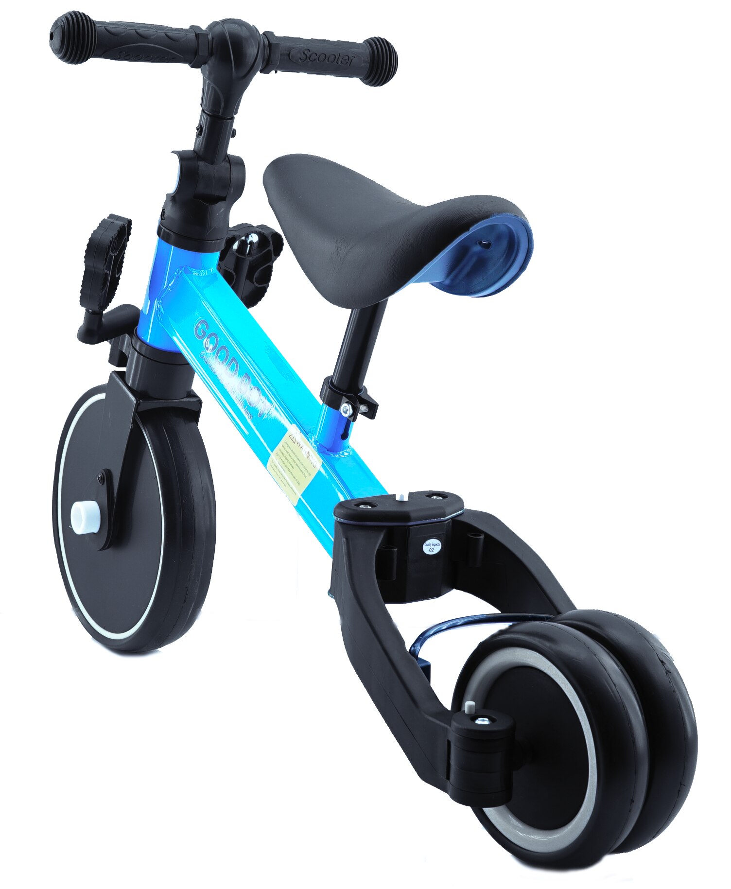 Triciclo y Bici de Balance para Ni os 2 En 1 Azul BM Toys