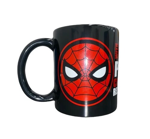 Taza Spiderman Hombre Araña Brilla Oscuridad