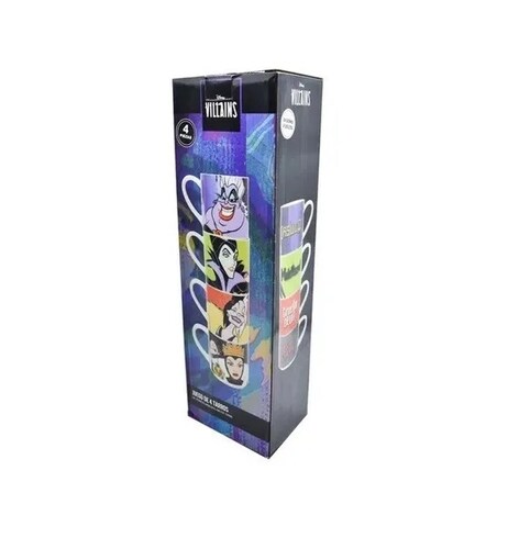 Villanas Disney Set De 4 Tazas Apilables Disney Villains
