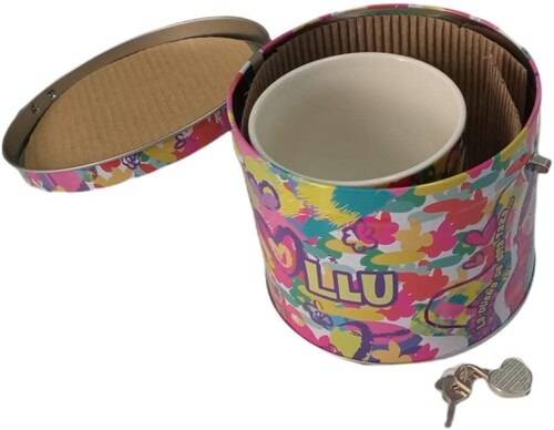 Taza C/pizarrón Con Alcancía De Lata