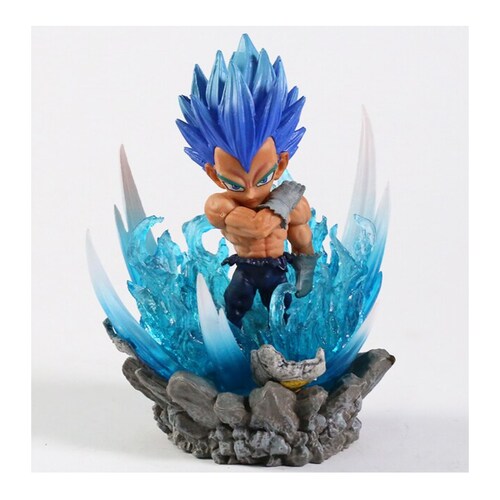 Juguete Muñeco Figura Vegeta SSJ Blue 10 cm Colección Dragon Ball Z