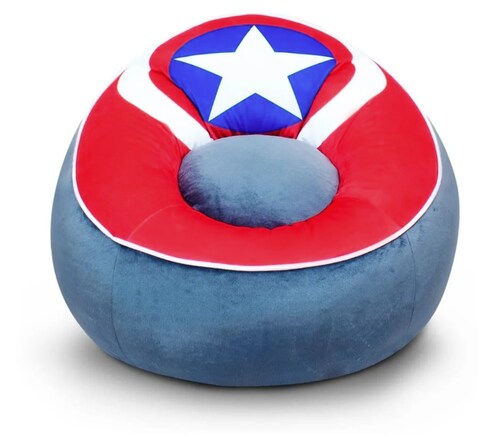 Puff Pequeño Sillón Capitan America Infantil Individual Original