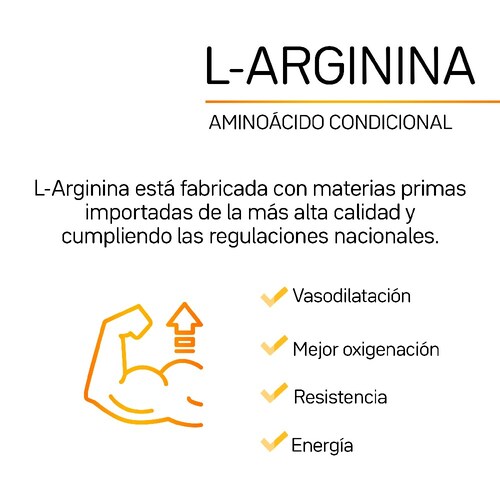 L-Arginina Primetech 100 caps 500 mg c/u