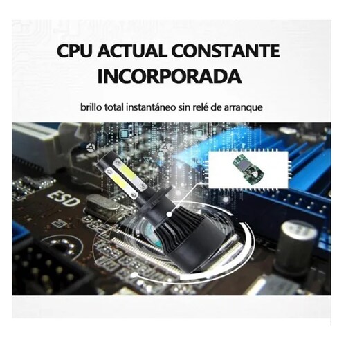 Kit De Faros Delanteros De 4 Lados Led Rayo Bajo Conector 9006