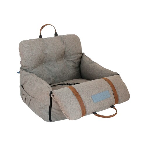 Cama y/o asiento de viaje Mascotas perro o gato Tv Ofertas Gris Convertible Extra Acolchada 2 en 1 