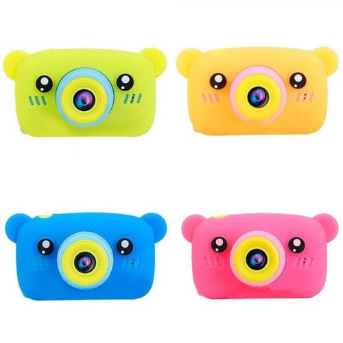 Cámara fotográfica digital con funda de oso Gadgets&Fun para niños