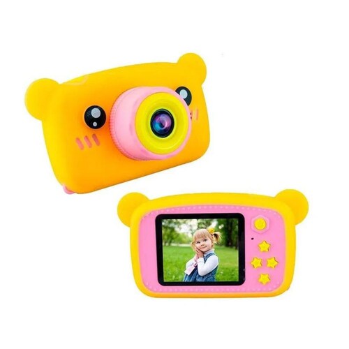 Cámara fotográfica digital con funda de oso Gadgets&Fun para niños
