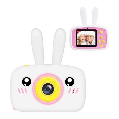Cámara fotográfica digital con orejas de conejo Gadgets&Fun para niños