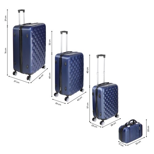 Set de 3 maletas de viaje con 4 ruedas