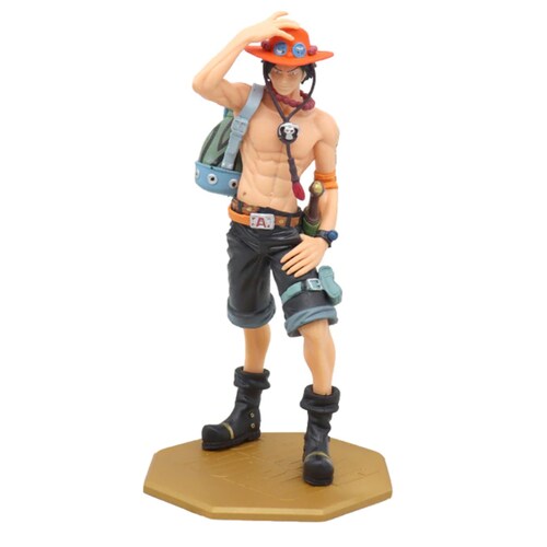 Juguete Muñeco Figura Portgas D.Ace The Grandline One Piece Con Caja 23 Cm.