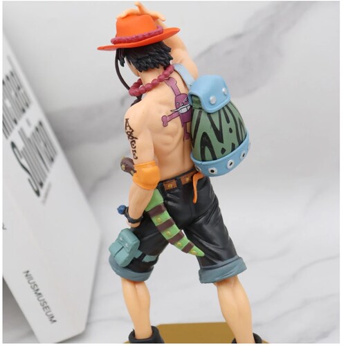 Juguete Muñeco Figura Portgas D.Ace The Grandline One Piece Con Caja 23 Cm.