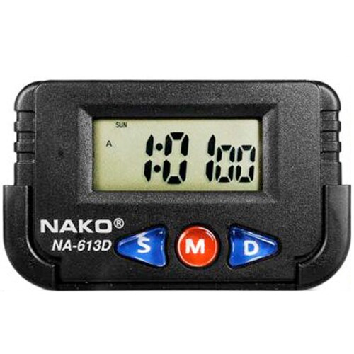 Reloj para carro LCD digital con alarma y cronometro