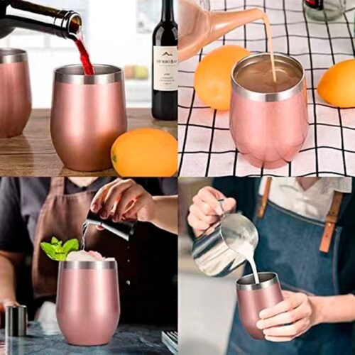 Vaso Termico 12oz Acero Inoxidable W/calor/frí Rosa