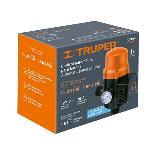 Control automatico de presion Truper, 90