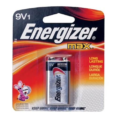 Pila Batería Alcalina Desechable Cuadrada Energizer 9v Urrea