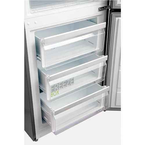 Refrigerador MDRB308FGM04 Midea Automático Bottom Mount Freezer 11 Pies Cúbicos / 296 L Inoxidable Cool Flow